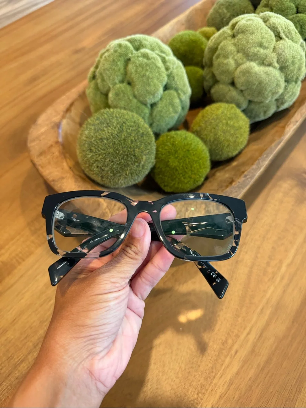 Prada Black Tortoise Cat-Eye Frames reading glasses prescription lenses